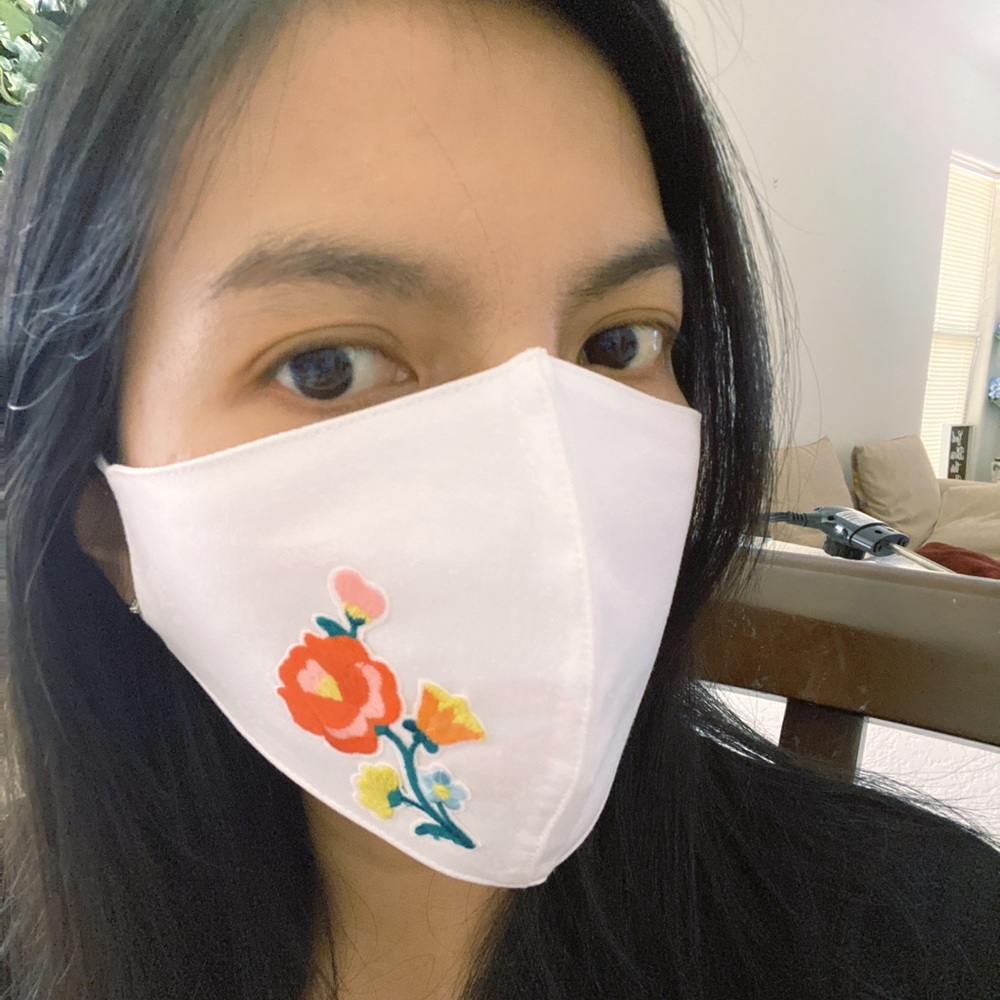 Washable mask flower 🌺